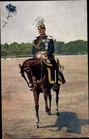 Artist PC King Friedrich August III. of Saxony on horseback, For our needy veterans