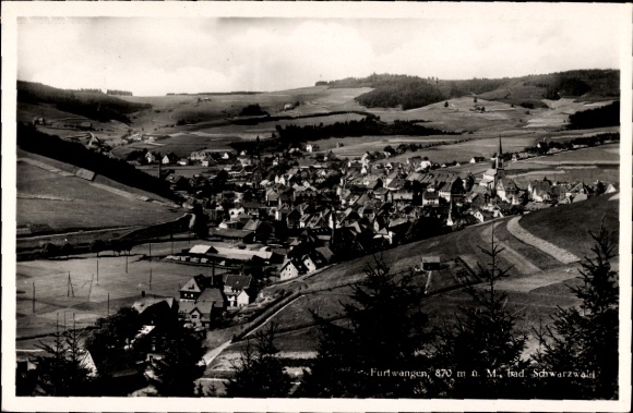 Ak Furtwangen im Schwarzwald, Gesamtansicht