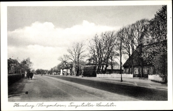 Postcard Hamburg Nord Langenhorn, view of Tangstedter Landstrasse