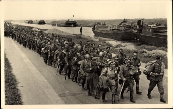 Ak Uittocht der Edel Germanen, Den moeizamen weg terug, Wehrmacht-Soldaten, II. WK