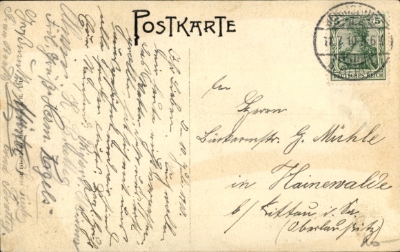 Postcard Berlin Reinickendorf Hermsdorf, Restaurant zum Waldschlößchen