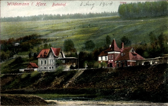 Ak Wildemann Clausthal Zellerfeld im Oberharz, Bahnhof