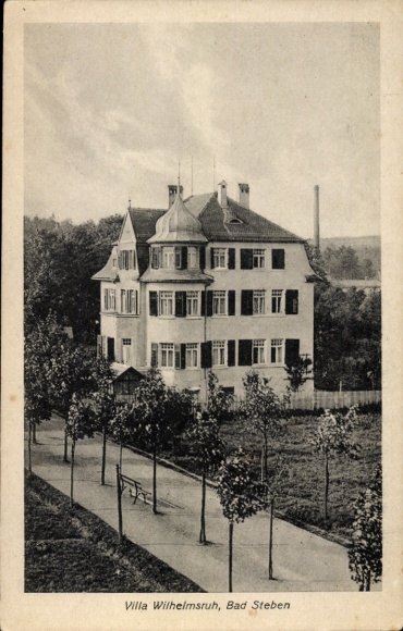 Postcard Bad Steben in Upper Franconia, Villa Wilhelmsruh