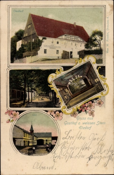 Ak Etzdorf Striegistal, Gasthof zum weissen Stern, Gut