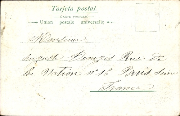 Briefkaart Buenos aires Argentinië, Estacion Ferro Carril Sud