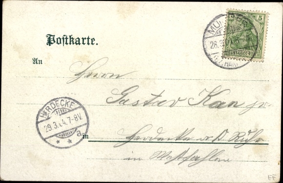 Horseshoe Chromo-Litho Munster in the Heidekreis, military training area, barracks
