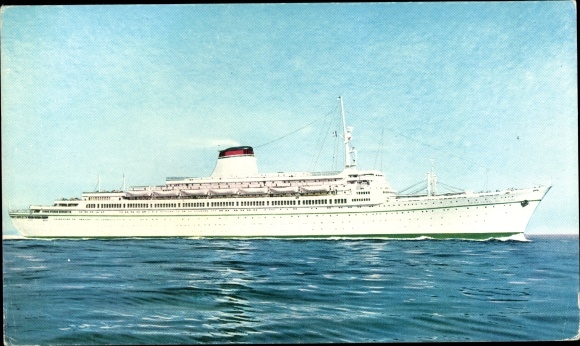 Postcard Italian Line, Italy Navigation, TN Leonardo da Vinci