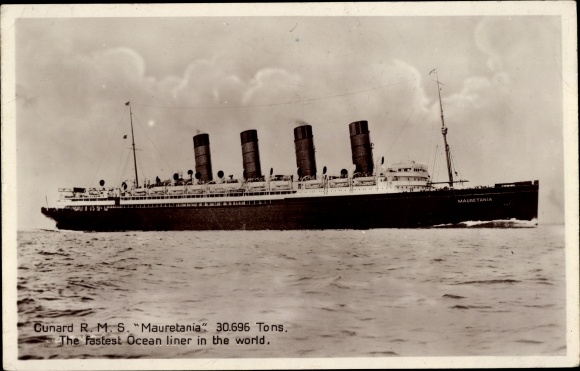 Ak stoomboot RMS Mauretanië, Cunard Line