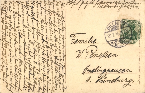 Postcard Dresden Hosterwitz, partial view, steamer Karlsbad
