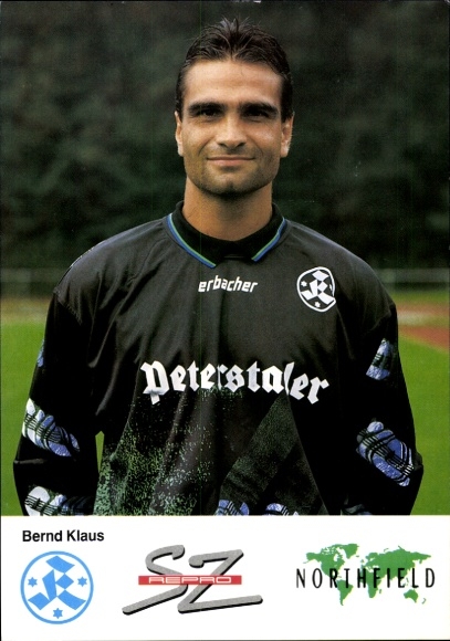 Autogrammkarte Fußballer Bernd Klaus, Stuttgarter Kickers, Autogramm