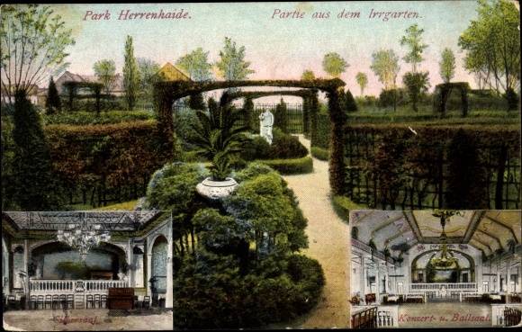 PC Herrenhaide Burgstädt in Saxony, part of the maze, park