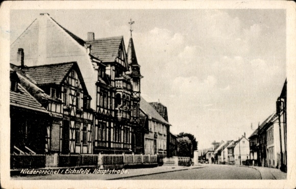 Ak Niederorschel im Eichsfeld Thüringen, Hauptstraße