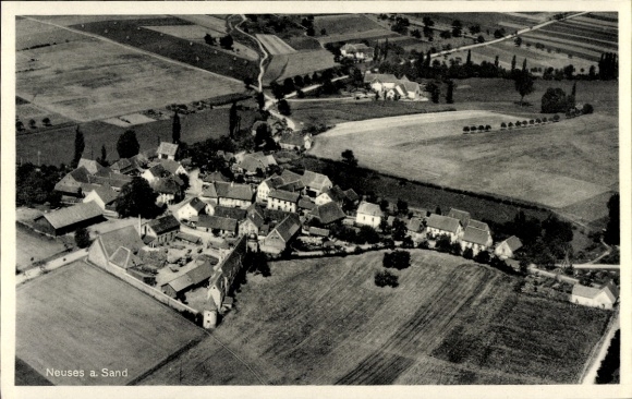 Postcard Neuses am Sand Prichsenstadt in Lower Franconia, aerial photograph