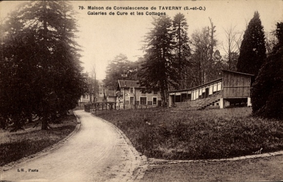 Ak Taverny Val d'Oise, Maison de Convalescence, Galeries de Cure et les Cottages