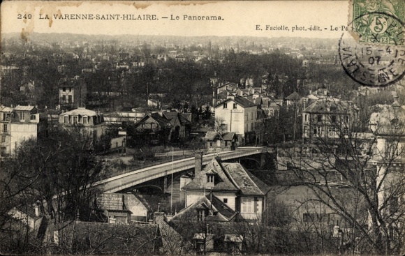 Ak La Varenne Saint Hilaire Val de Marne, Panorama