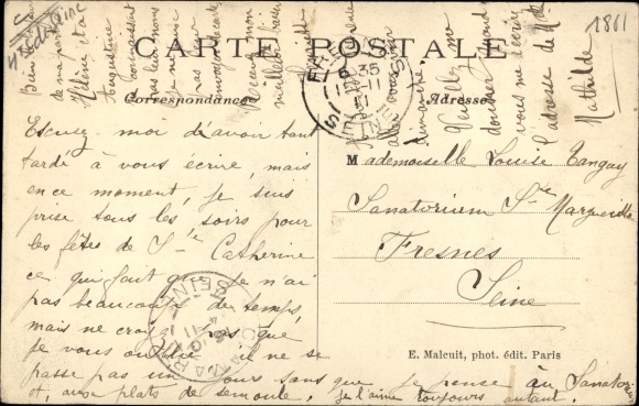 Postcard Clamart Hauts de Seine, General view of the Orphanage of Fleury