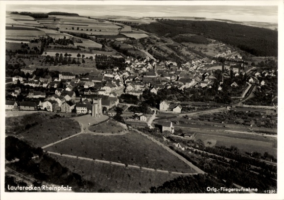 Ak Lauterecken in der Pfalz, Fliegeraufnahme