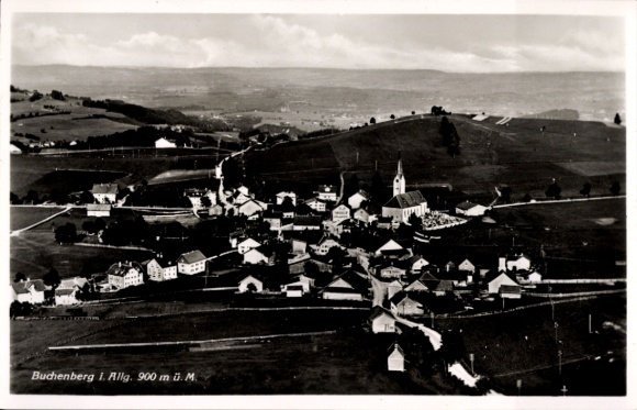 Ak Buchenberg im Oberallgäu, Fliegeraufnahme