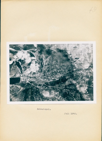 Photo German Air Force over Sevastopol, aerial photo, July 1942