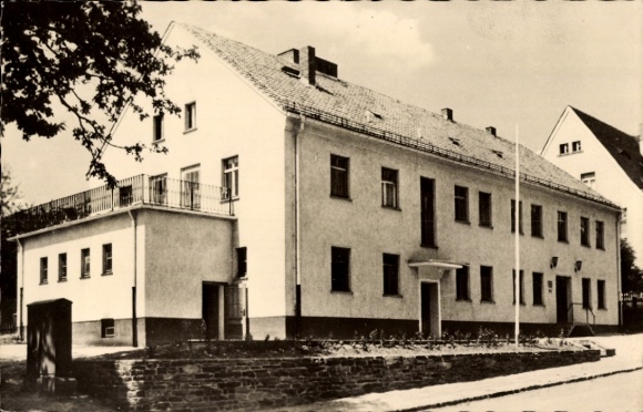 Postcard Weischlitz in Vogtland, laundry