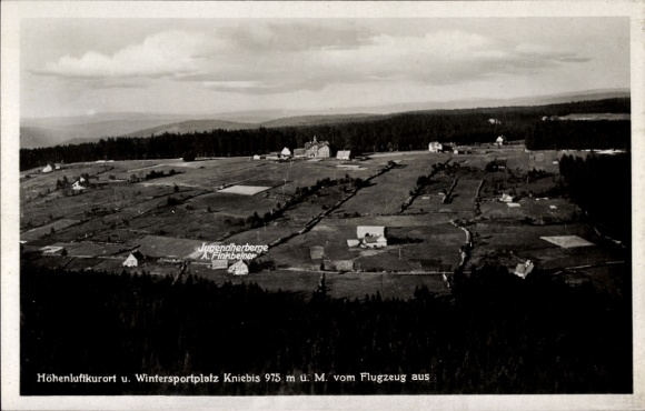 Postcard Kniebis Freudenstadt in the Black Forest, aerial photograph