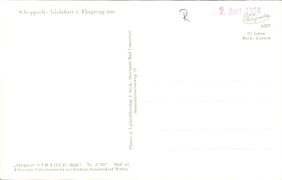 Postcard Adolzfurt Bretzfeld in Württemberg, aerial photograph