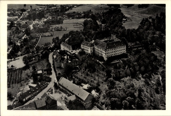 Ak Erling Andechs in Oberbayern, Fliegeraufnahme