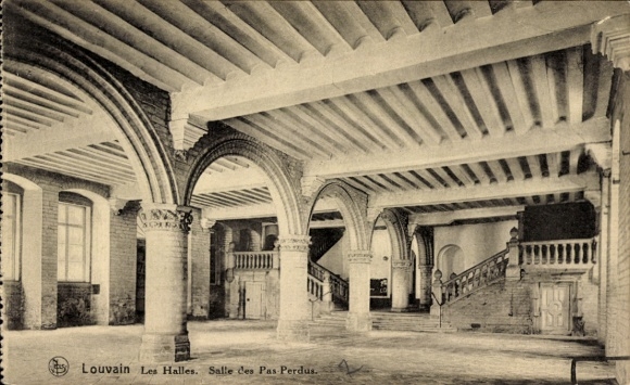 Postcard Louvain Louvain Flemish Brabant, Les Halles, Salle des Pas Perdus