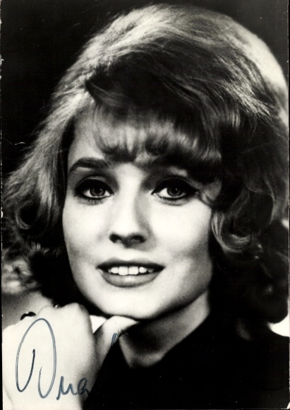 Ak Sängerin und Schauspielerin Ina Martell, Portrait, Autogramm, 1995