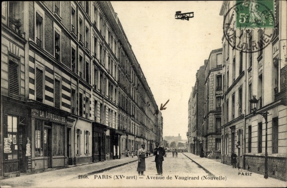 Ansichtkaart Paris XV Vaugirard, straatdeel