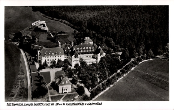 Postcard Bad Dürrheim Baden Württemberg, aerial photograph