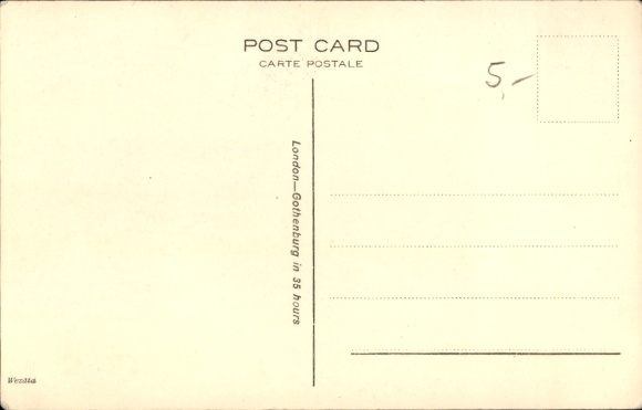 Postcard Göteborg, steamer, Swedish Lloyd Line, SS Britannia & Suecia