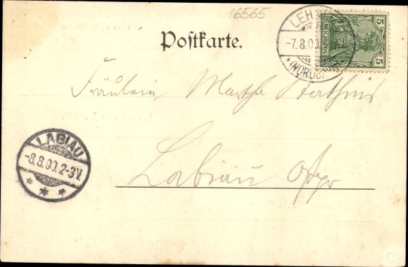 Postcard Lehnitz on the Oranienburg Nordbahn, Restaurant Waldschloss, Lehnitzsee