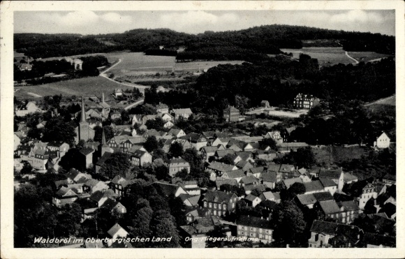 Postcard Waldbröl Oberbergisches Land, aerial photograph