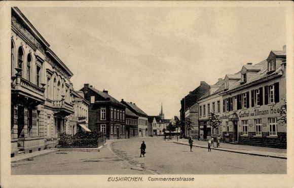 Postcard Euskirchen North Rhine Westphalia, Commernerstraße, Gasthof Tillmann Heeg