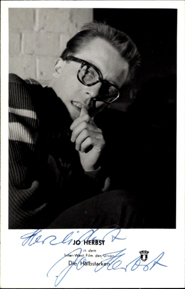 Aktor Jo Herbst, The Teenagers, autograf