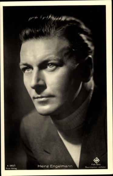 Ak Schauspieler Heinz Engelmann, Portrait, UFA Film, Ross A 3357 1