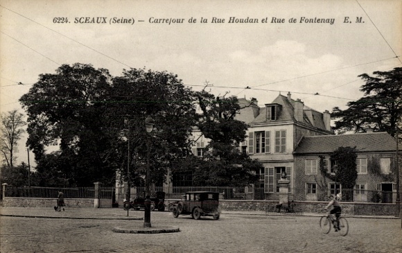 Ak Sceaux Haut de Seine, Carrefour de la Rue Houdan et Rue de Fontenaay