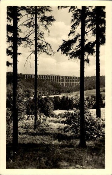 10 old Postcard Göltzschtalbrücke near Netzschkau in Vogtland, various views