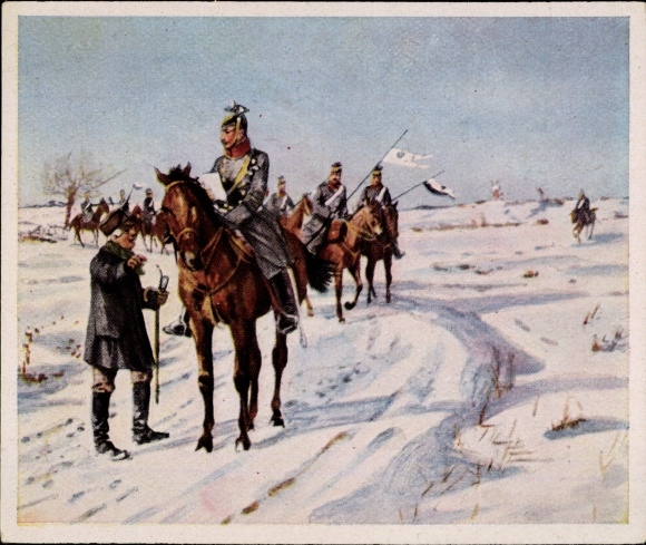 Collection picture pictures of German history, Knötel, reconnaissance ride 1870/71