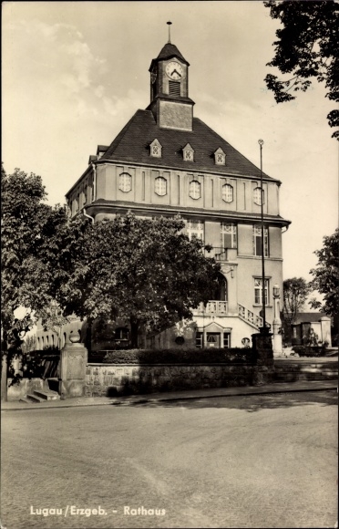 Ak Lugau im Erzgebirge, Rathaus