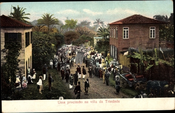 Ak Sao Tomé en Principe, Uma procissao na villa da Trinidade