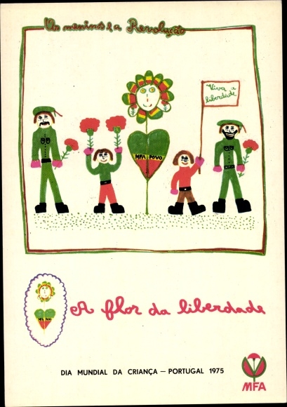 Postcard History Portugal, MFA, Dia Mundial da Criaca, 1975