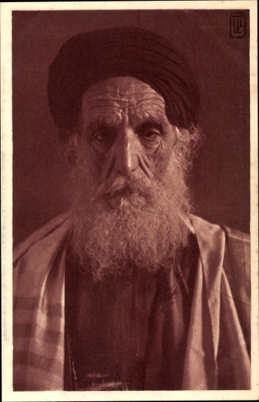Judaica Postcard Types d&#39;Orient, Vieux Rabin, Rabbiner
