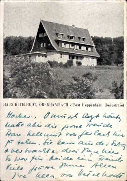 Postcard Oberhambach im Hunsrück, Haus Ketelhodt