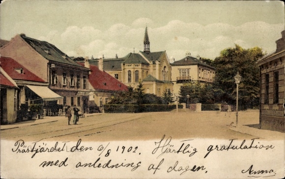 Postcard Vienna 13 Hietzing Lainz, street section