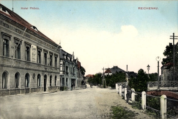 Postcard Reichenau in the Ore Mountains, Hotel Phönix