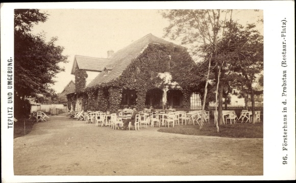 CdV Proboštov Probstau region Ústí, forester&#39;s house, restaurant square