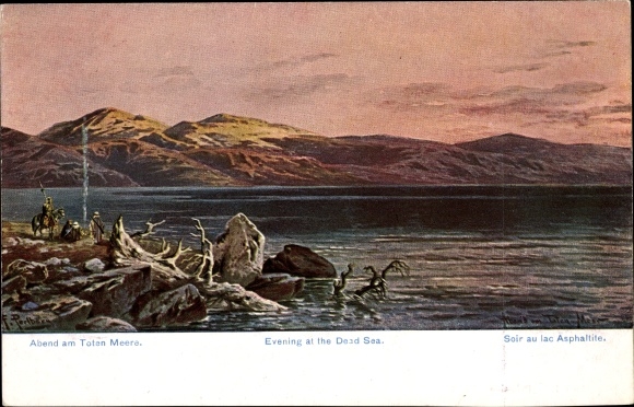 Artist PC Perlberg, F., Israel, evening at the Dead Sea