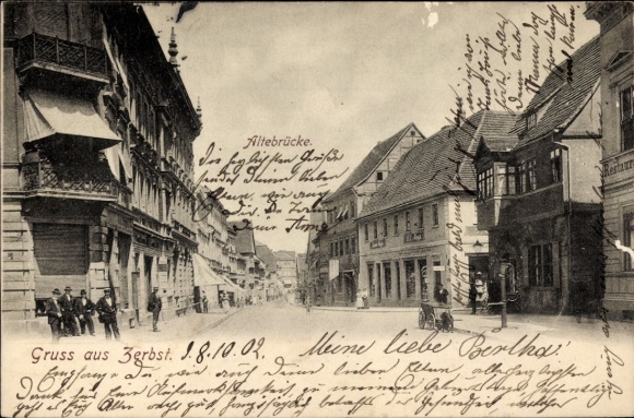 Postcard Zerbst in Anhalt, Altebrücke